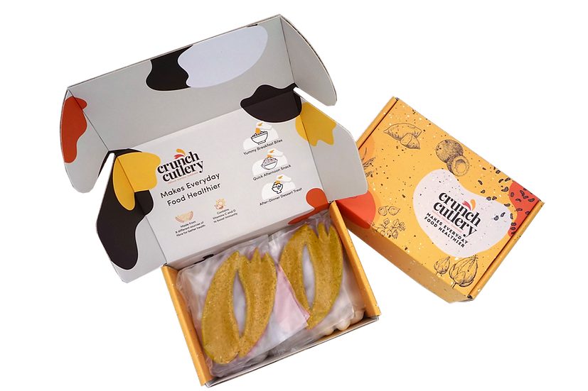 Crunch Cutlery - Zero Waste Gifting Box (Creamy Caramel)