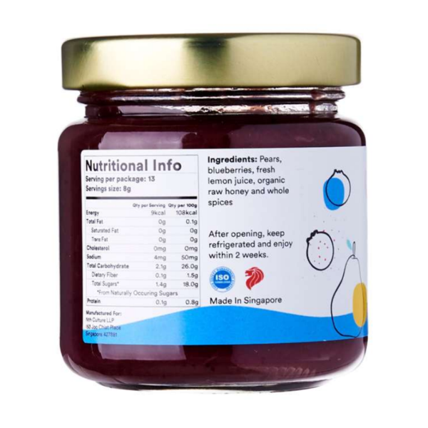 HaruPlate - Blueberry &amp; Pear Jam (Whole Fruit)