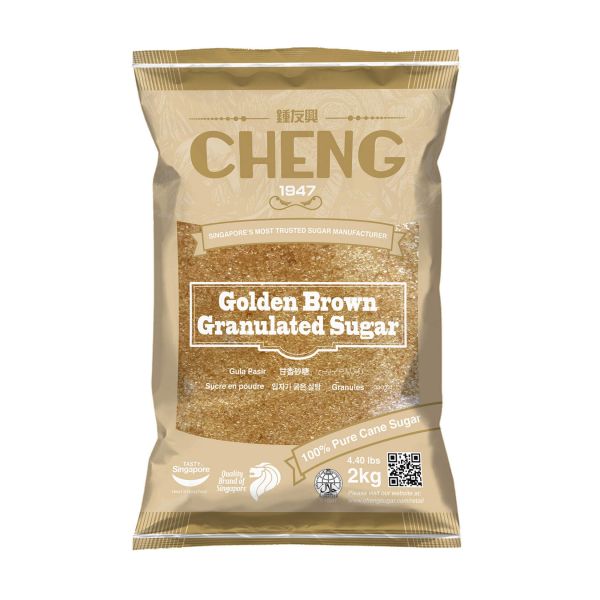 Cheng Sugar - Golden Brown Granulated Sugar (2kg)