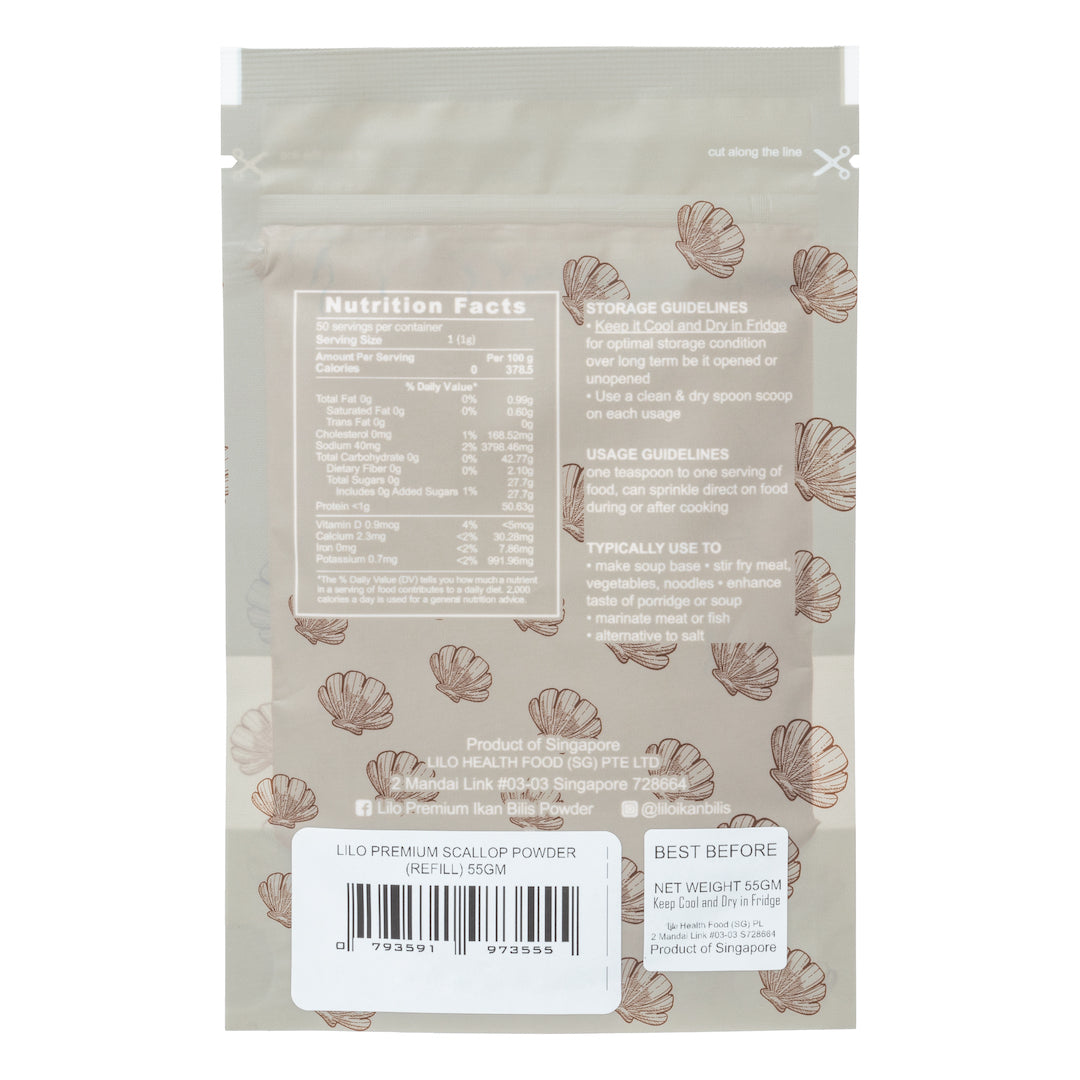 Lilo Premium Scallop Powder Resealable Refill (55g)