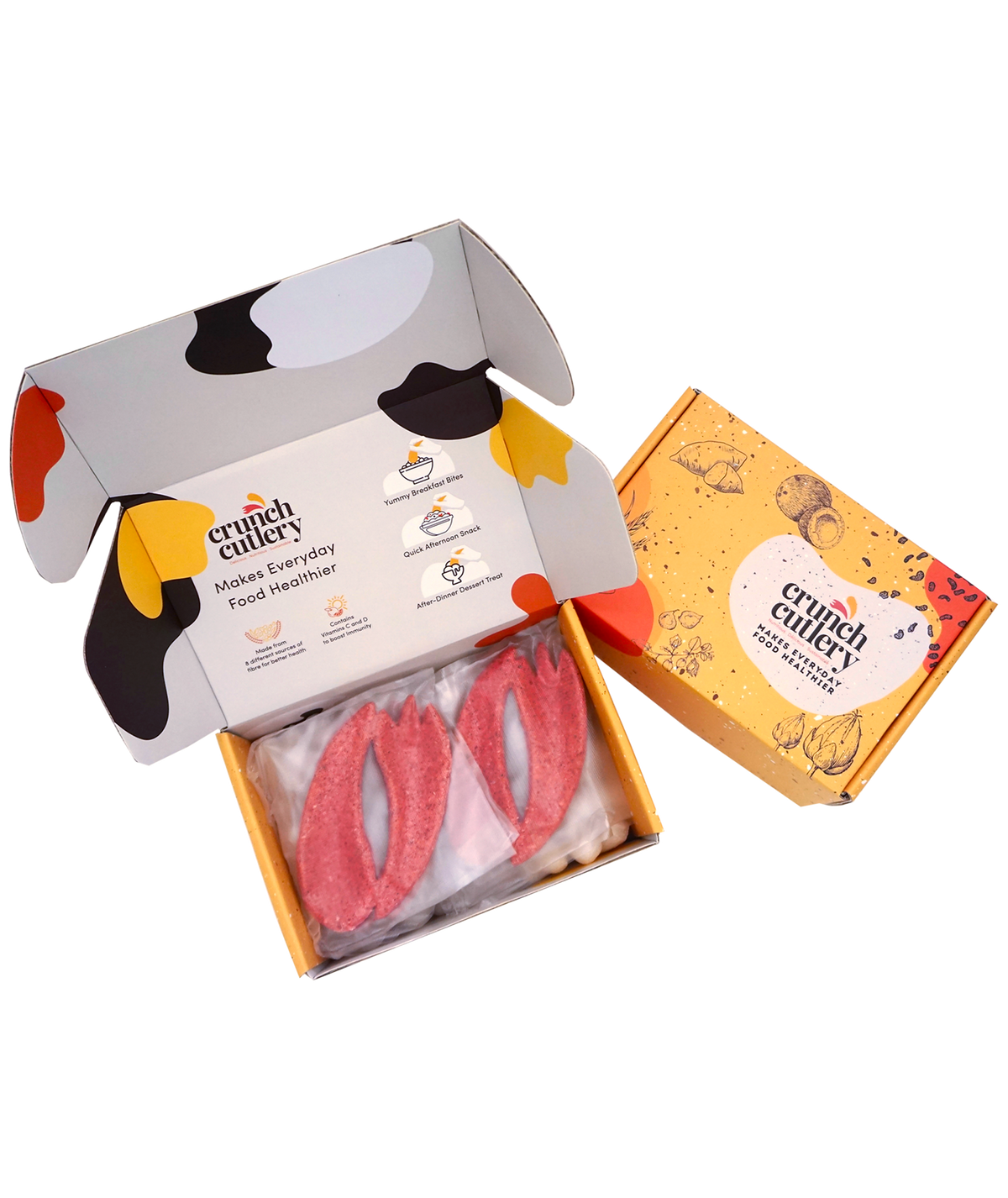 Crunch Cutlery - Zero Waste Gifting Box (Strawberry)