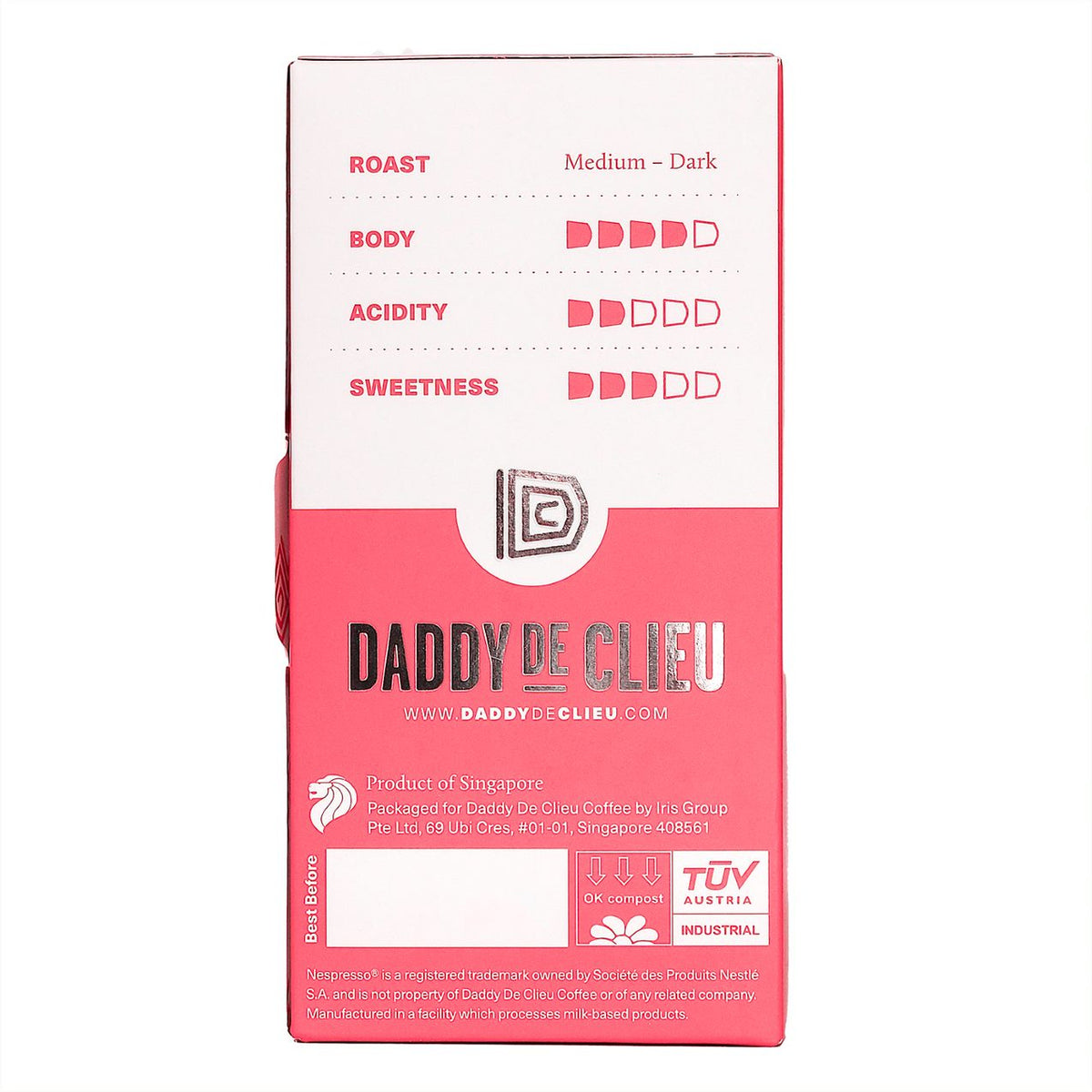 Daddy De Clieu - Daredevil Blend Coffee Capsules