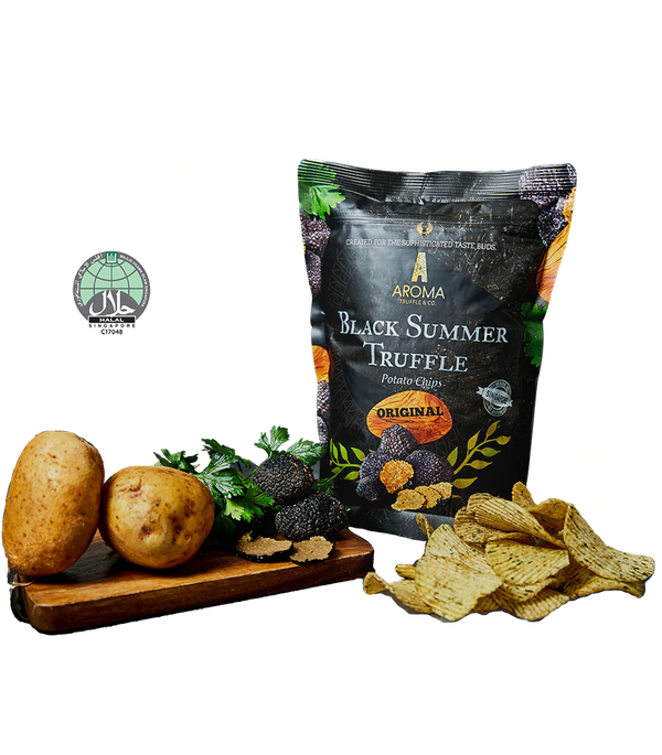 Aroma Truffle & Co. Black Summer Truffle Potato Chips (Original) Food Culture Singapore