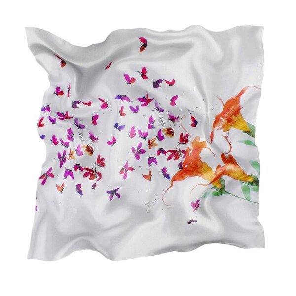 Ying The Label - White Butterflies Scarf
